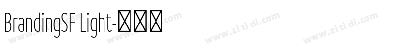 BrandingSF Light字体转换